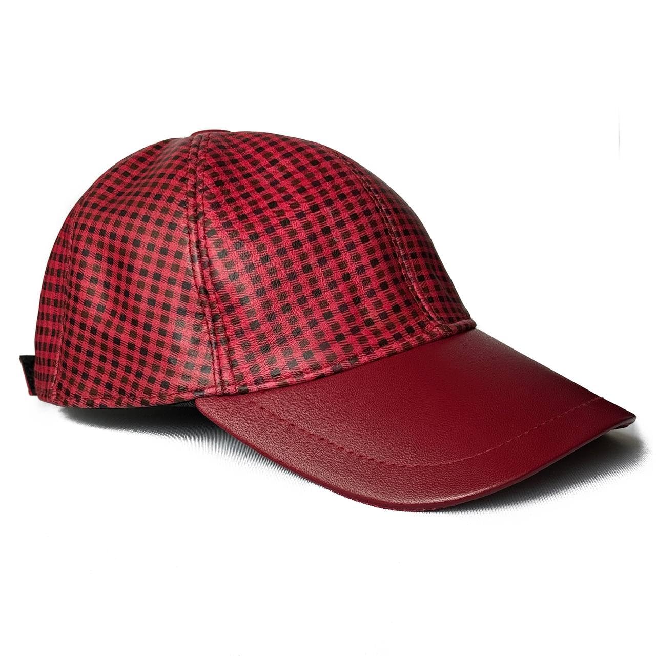 Adjustable Leather Hat Genuine Lambskin Leather Baseball Cap Sports Visor Unisex