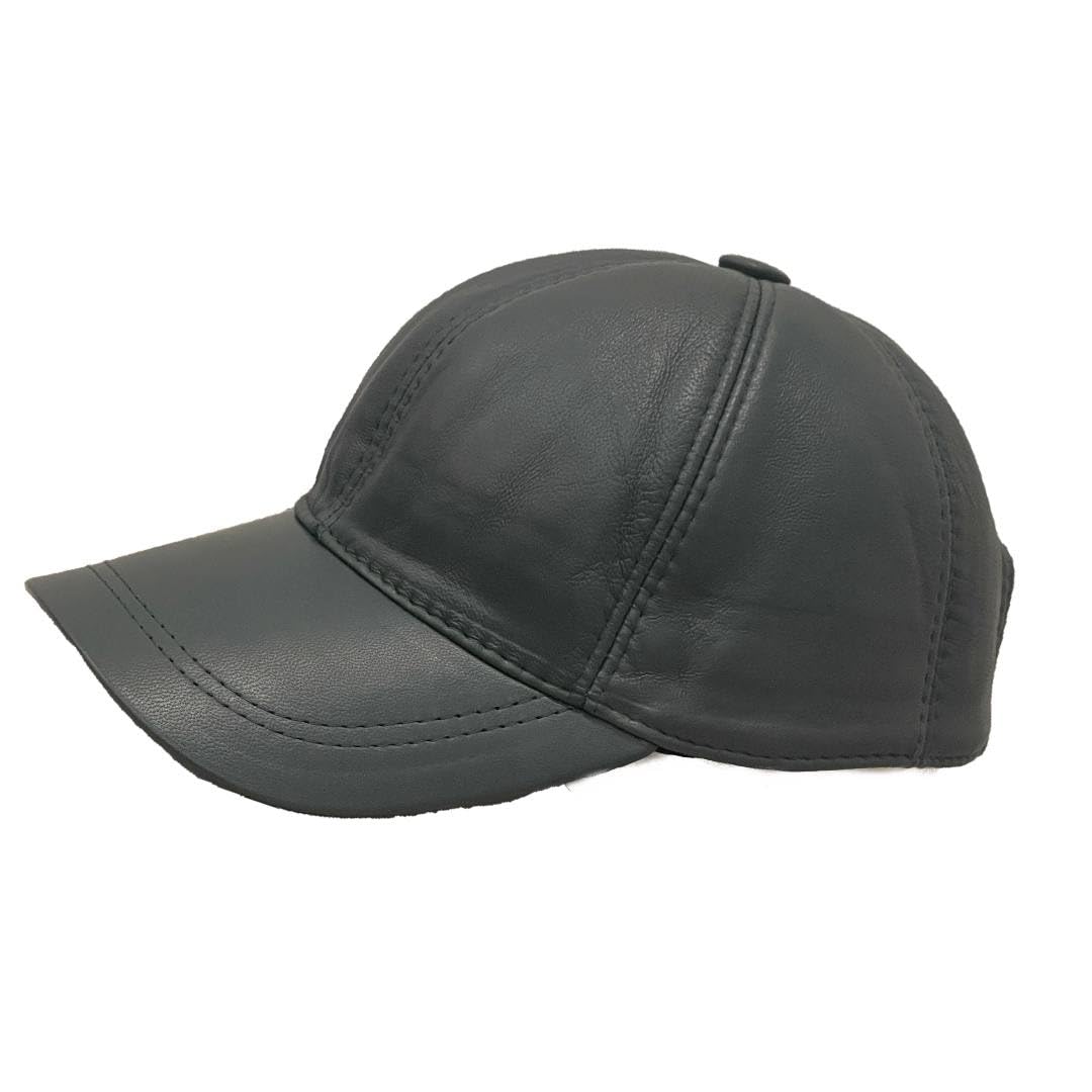 Real Leather Ball Cap for Men and Women Adjustable Dad Hat Sport Visor