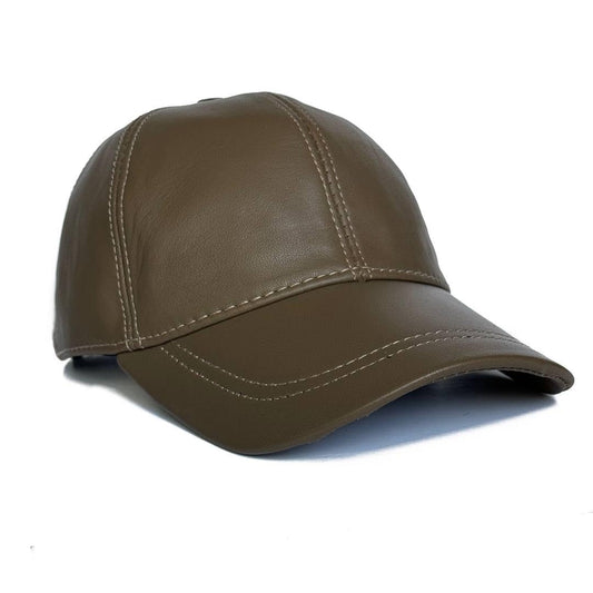 Genuine Leather Baseball Cap 100% Real Lambskin Leather Hat | Ball Cap