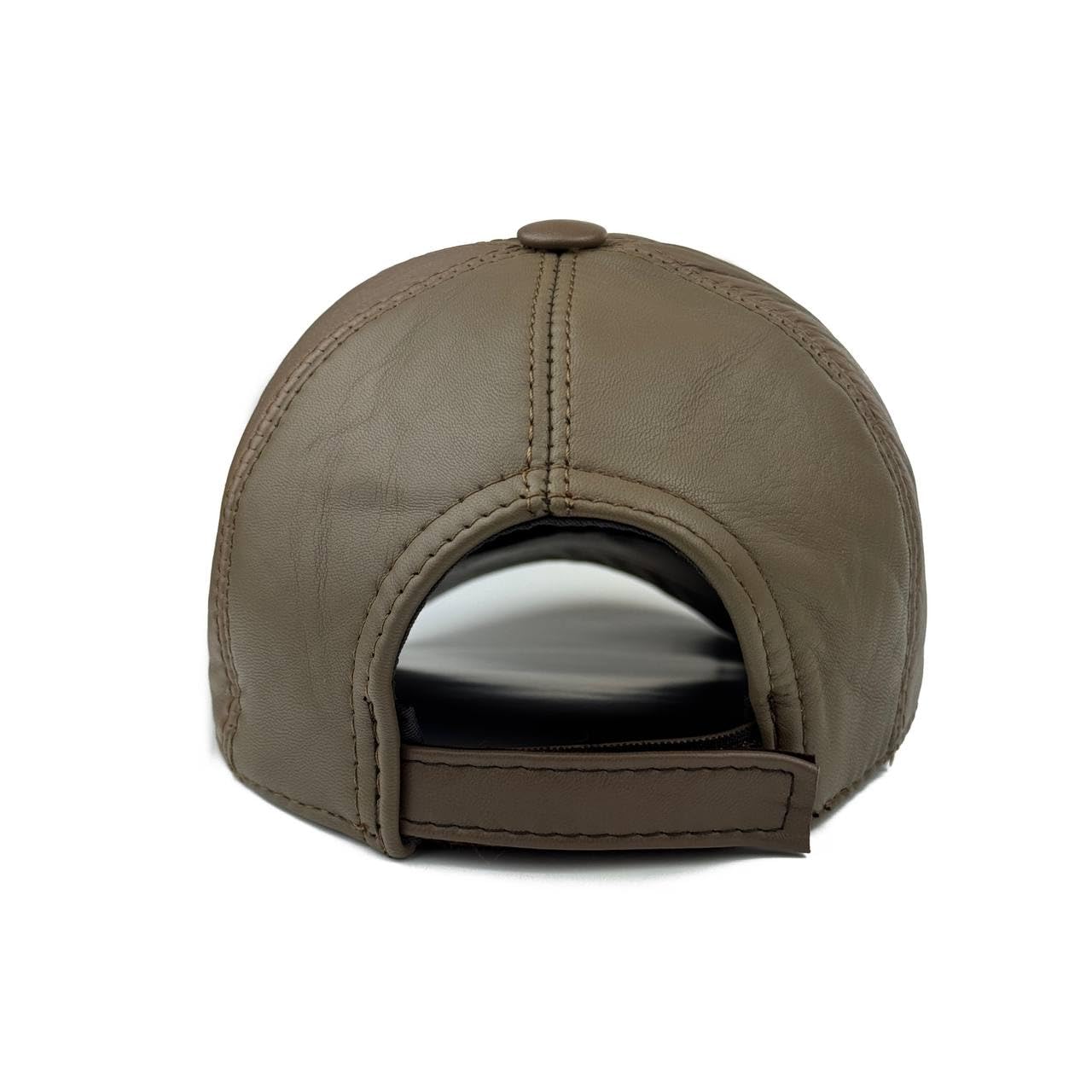 Real Leather Ball Cap for Men and Women Adjustable Dad Hat Sport Visor