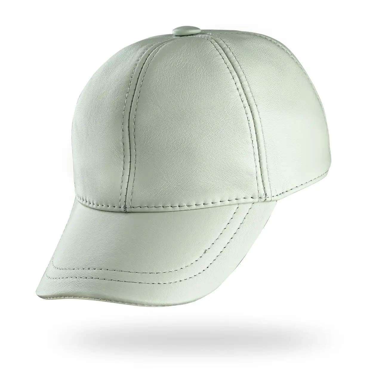 Genuine Leather Baseball Cap 100% Real Lambskin Leather Hat | Ball Cap