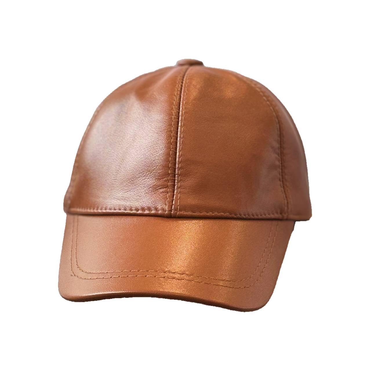 Lukkizara Genuine Leather Unisex Baseball Cap - 100% Lambskin Leather Adjustable Dad Hat