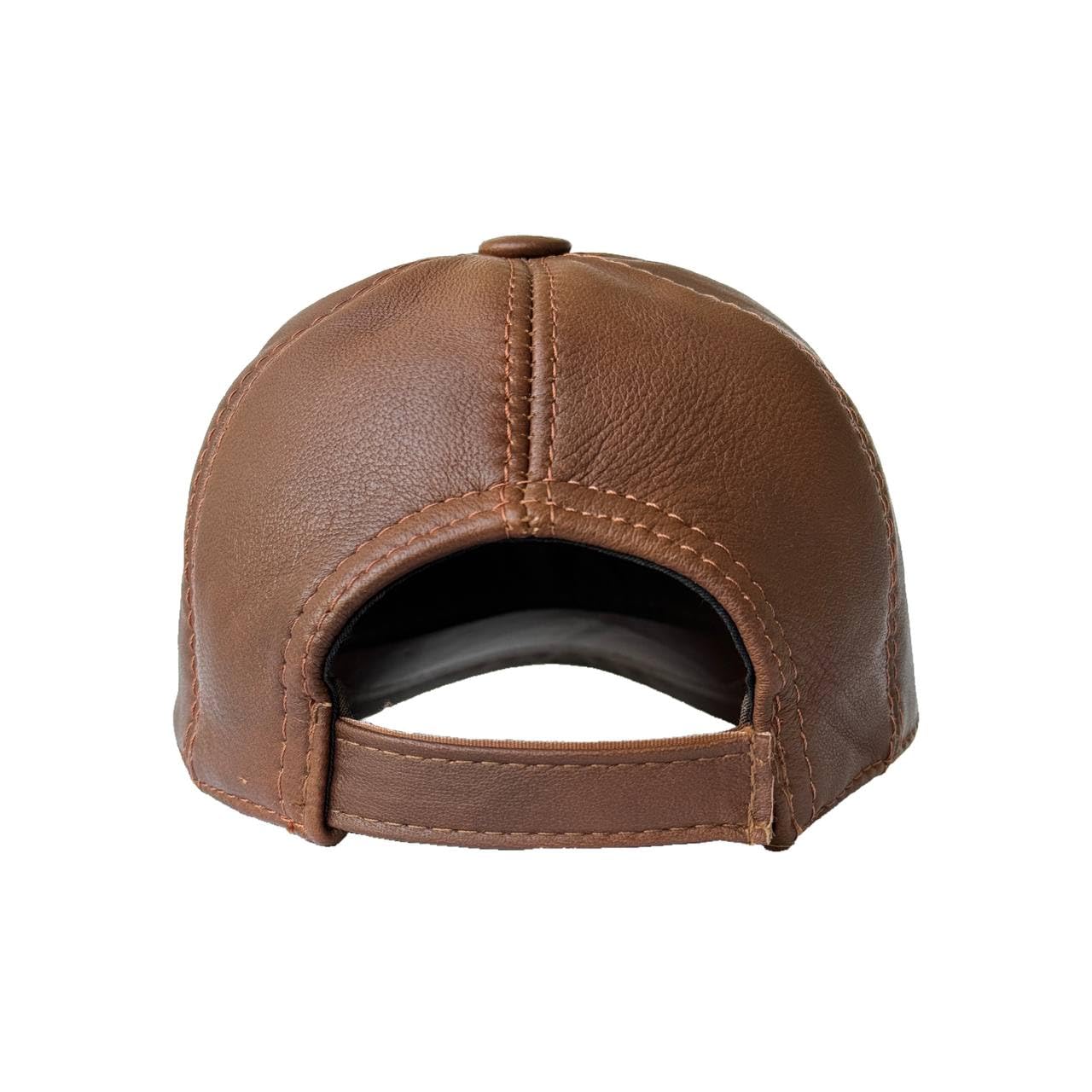 Genuine Leather Baseball Cap 100% Real Lambskin Leather Hat | Ball Cap