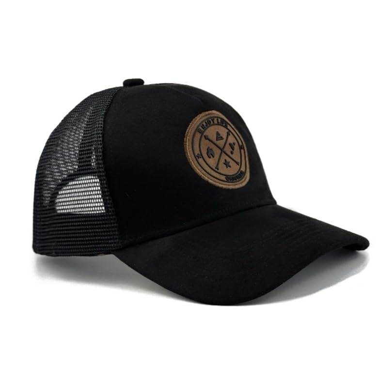 Premium Trucker Hat – Mesh Baseball Cap | Adjustable Eco-Friendly Suede Snapback Mesh Cap | Vintage Hat for Men & Women