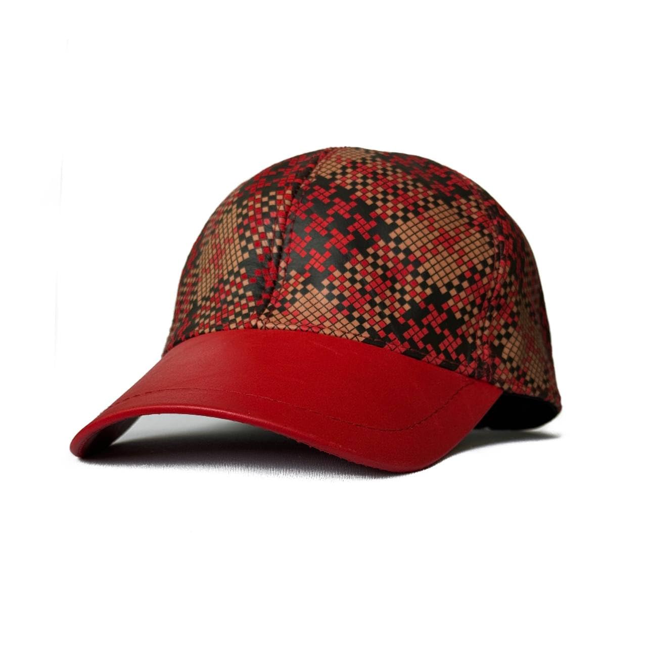 Adjustable Leather Hat Genuine Lambskin Leather Baseball Cap Sports Visor Unisex