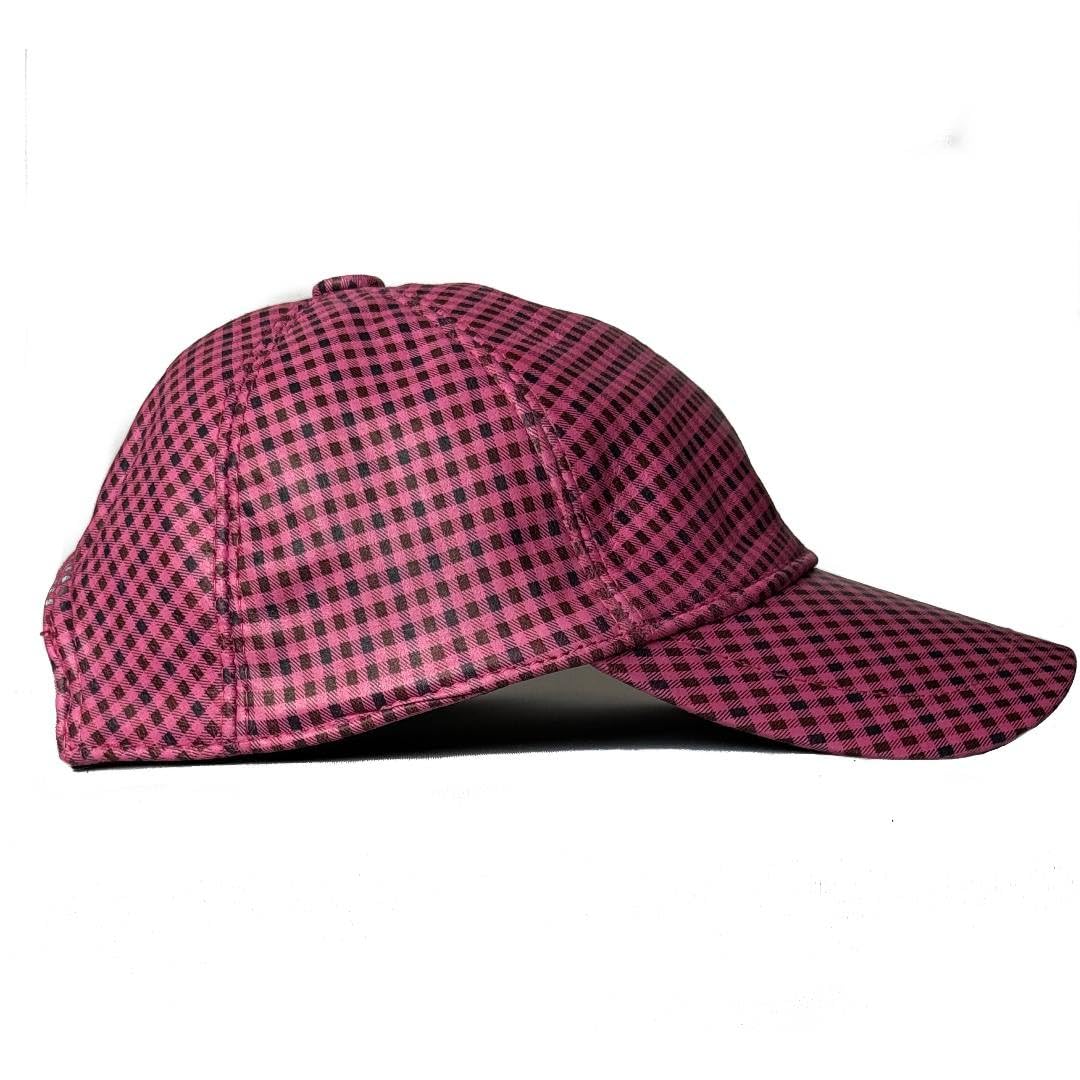 Adjustable Leather Hat Genuine Lambskin Leather Baseball Cap Sports Visor Unisex