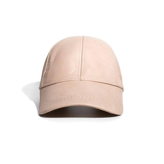 Lukkizara Genuine Real Lambskin Leather Unisex Baseball Cap - 100% Lambskin Adjustable