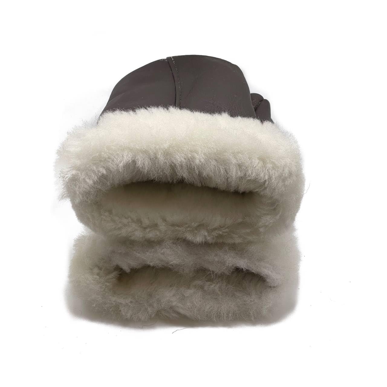 Lukkizara Men's and Women's Premium Shearling Sheepskin Leather Fur Mittens