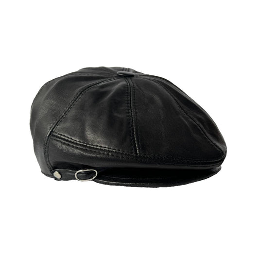 Lukkizara Genuine Leather Newsboy Ivy League Classic Flat Cap
