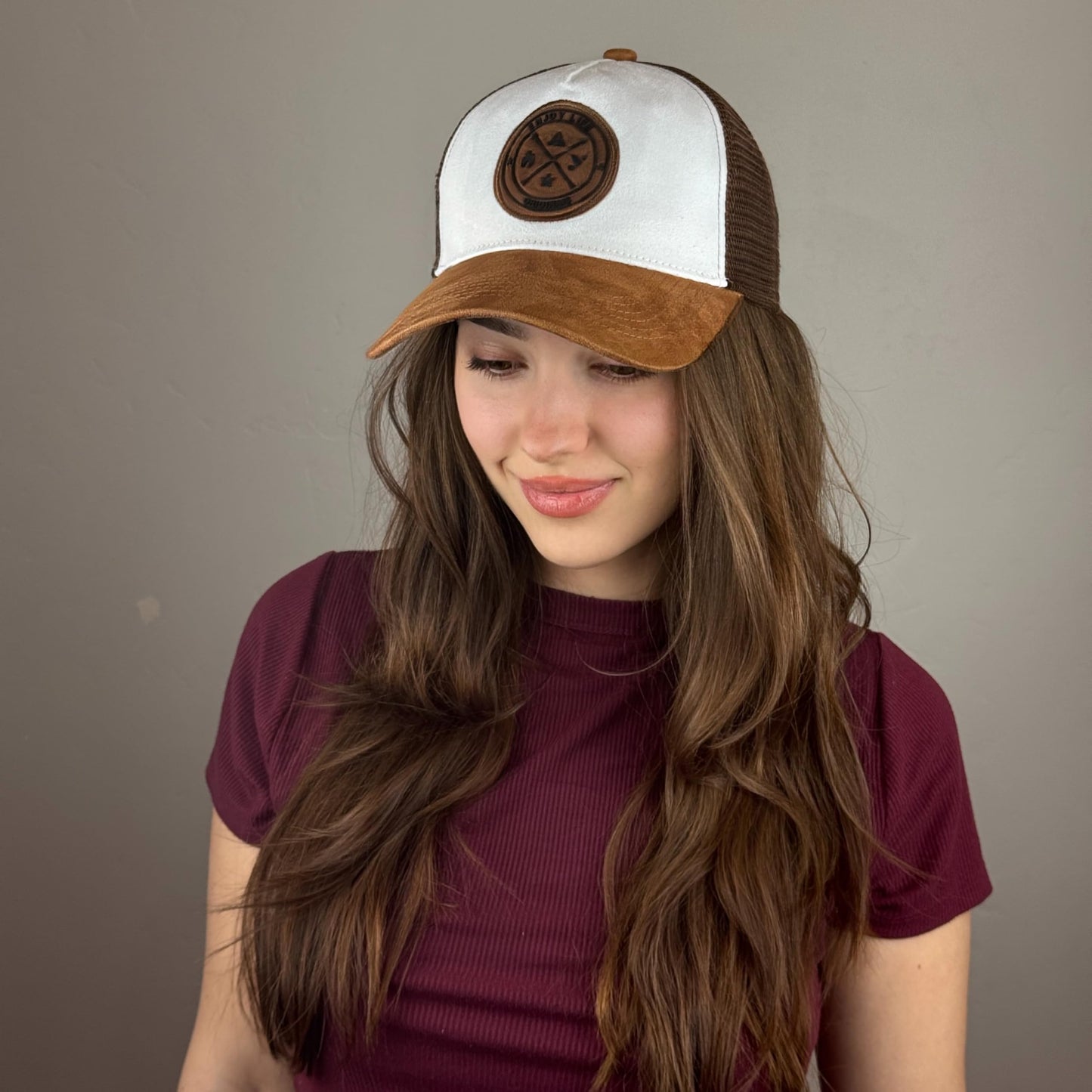 Premium Trucker Hat – Mesh Baseball Cap | Adjustable Eco-Friendly Suede Snapback Mesh Cap | Vintage Hat for Men & Women