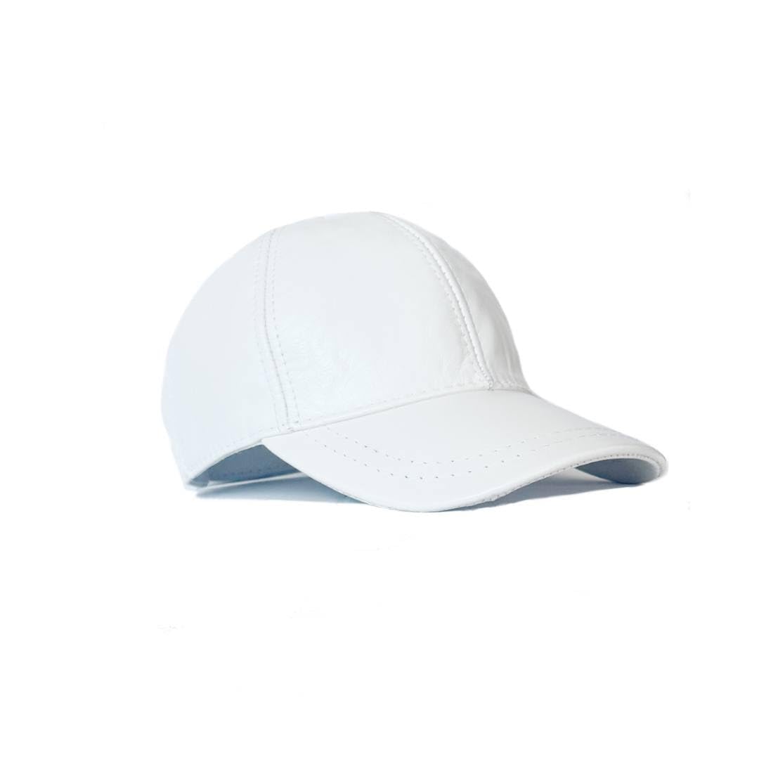 3 Pack Leather Caps Genuine Lambskin Leather Hat Sports Visor Adjustable Strap