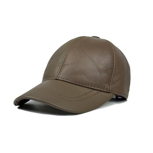 Real Leather Ball Cap for Men and Women Adjustable Dad Hat Sport Visor