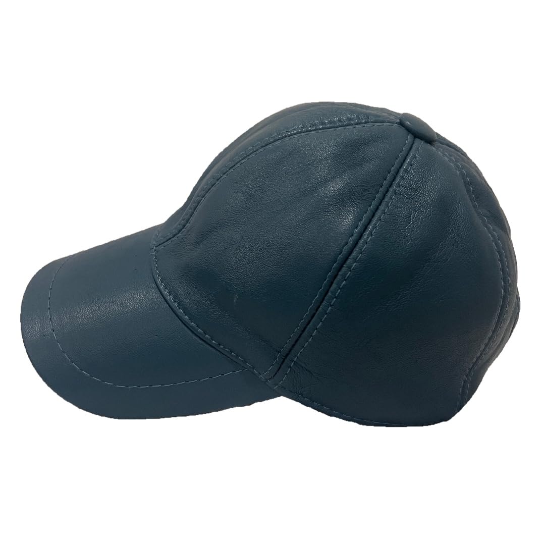 Lukkizara Real Genuine Leather Unisex Baseball Cap - 100% Lambskin Leather Adjustable Dad Hat
