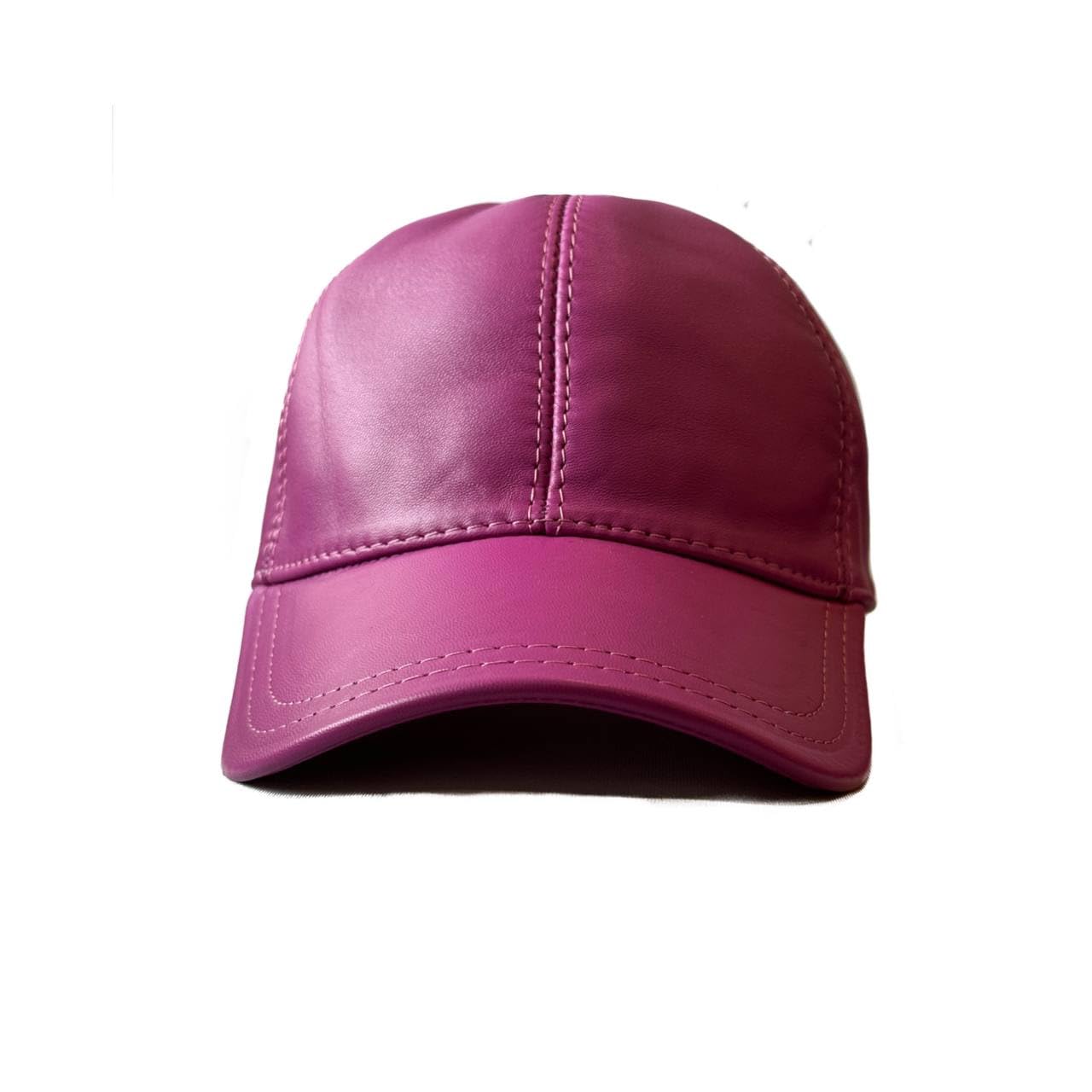 Lukkizara Genuine Real Lambskin Leather Unisex Baseball Cap - 100% Sheepskin Adjustable
