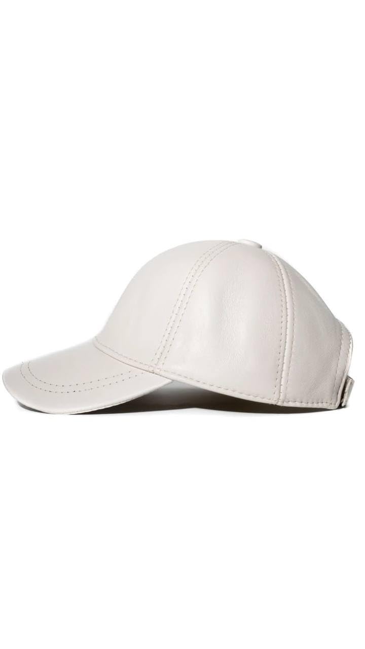 Lukkizara Real Genuine Leather Unisex Baseball Cap - 100% Lambskin Leather Adjustable Dad Hat