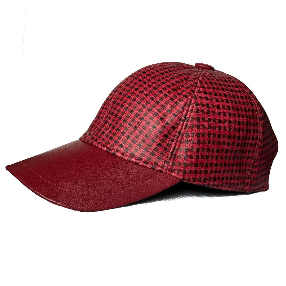 Adjustable Leather Hat Genuine Lambskin Leather Baseball Cap Sports Visor Unisex