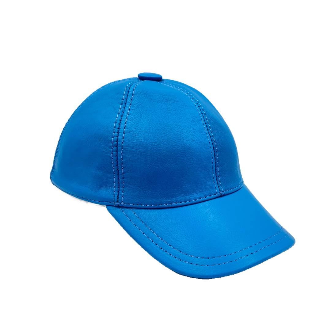 Lukkizara Real Genuine Leather Unisex Baseball Cap - 100% Lambskin Leather Adjustable Dad Hat