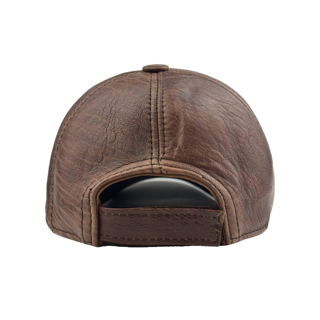 Lukkizara Genuine Leather Unisex Baseball Cap - 100% Lambskin Leather Adjustable Dad Hat