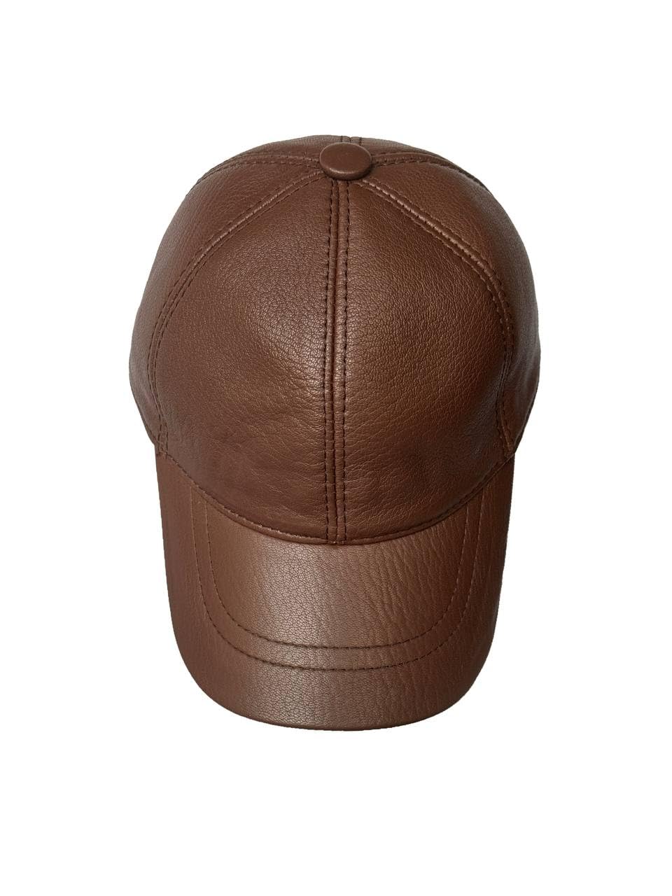 Genuine Real Leather Unisex Baseball Cap - 100% Sheepskin Adjustable