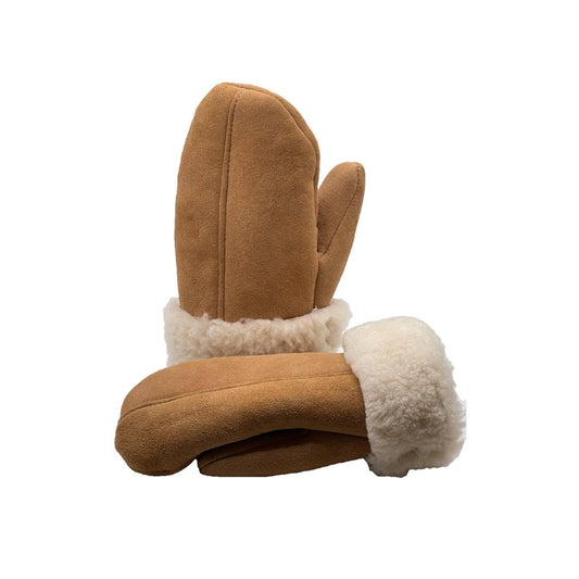 Lukkizara Men's and Women's Premium Shearling Sheepskin Leather Fur Mittens