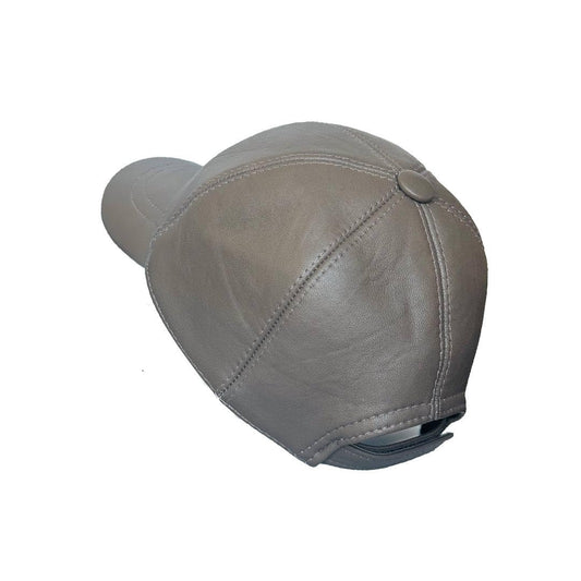 Lukkizara Real Genuine Lambskin Leather Baseball Cap Hat Sports Visor