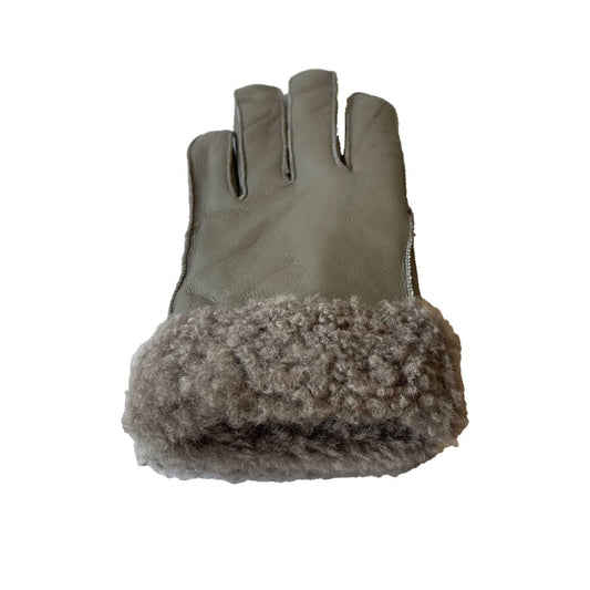 Gloves Leather Shearling Sheepskin Fur Winter Warm Gloves S-2XL