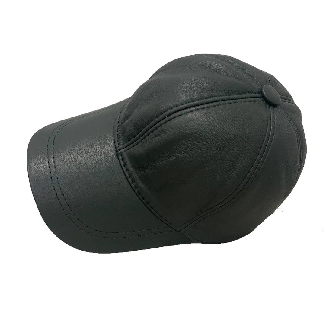 Real Leather Ball Cap for Men and Women Adjustable Dad Hat Sport Visor