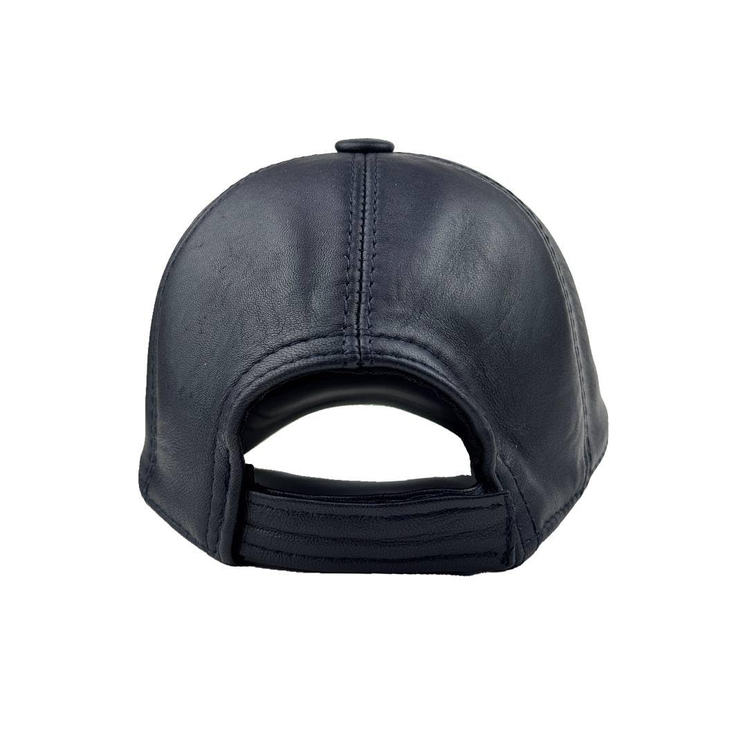 Genuine Leather Baseball Cap 100% Real Lambskin Leather Hat | Ball Cap