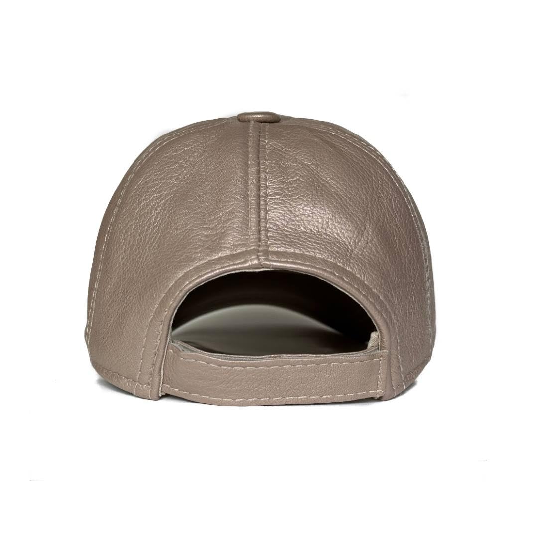 3 Pack Leather Caps Genuine Lambskin Leather Hat Sports Visor Adjustable Strap