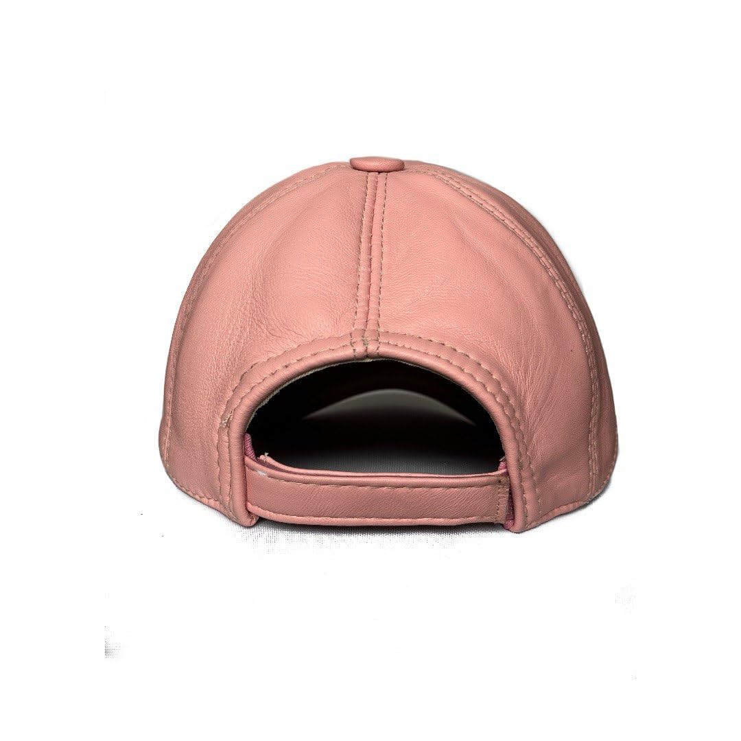 Lukkizara Genuine Real Lambskin Leather Unisex Baseball Cap - 100% Sheepskin Adjustable