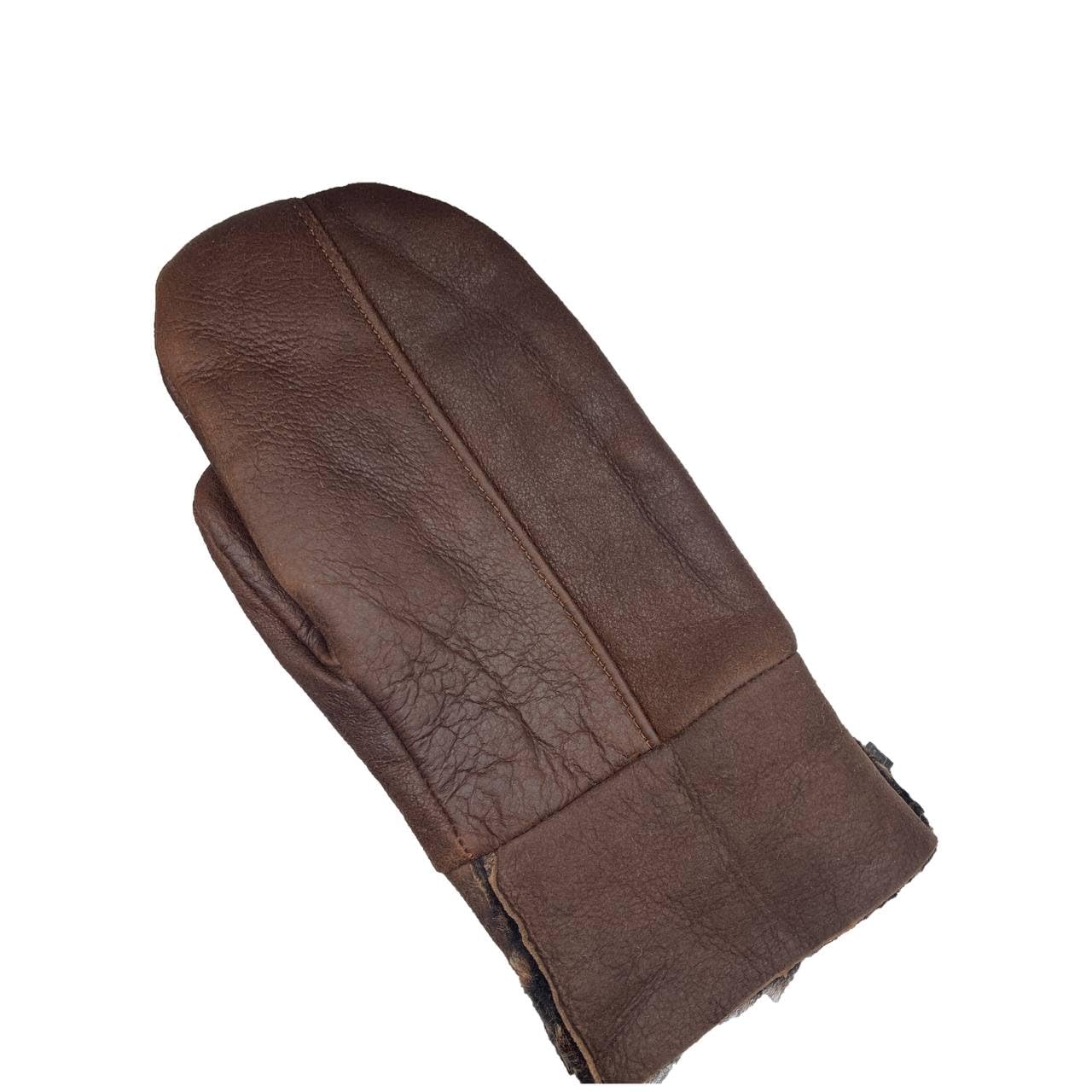 Lukkizara Men's and Women's Premium Shearling Sheepskin Leather Fur Mittens