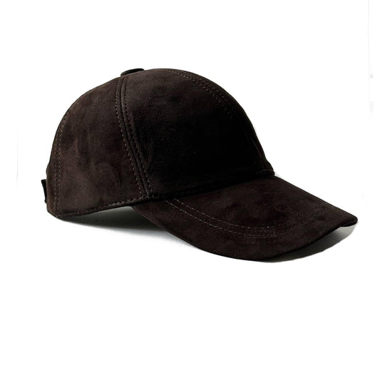 100% Real Genuine Lambskin Leather Baseball Cap Hat Sports Visor