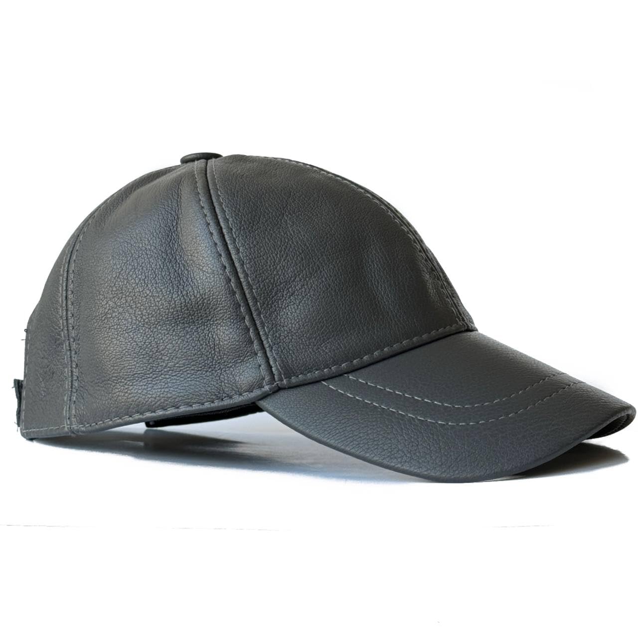 Leather Cap 100% Real Unisex Leather Baseball Cap Sports Visor Adjustable