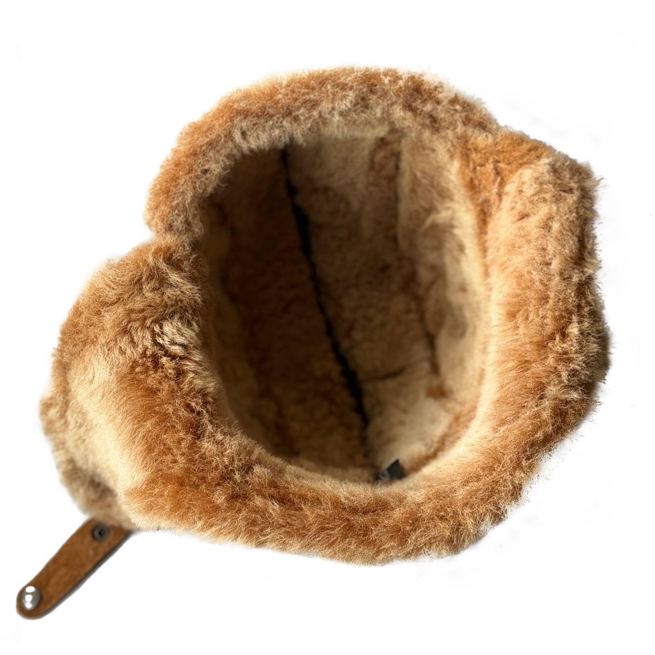 Leather Aviator Russian Ushanka Trapper Shearling Sheepskin Fur Ear Flap Waterproof Winter Hat