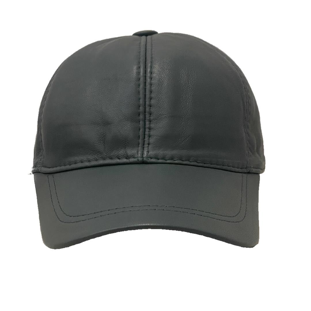 Real Leather Ball Cap for Men and Women Adjustable Dad Hat Sport Visor